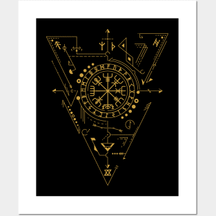 Vegvisir - The Viking Compass | Norse Pagan Symbol Posters and Art